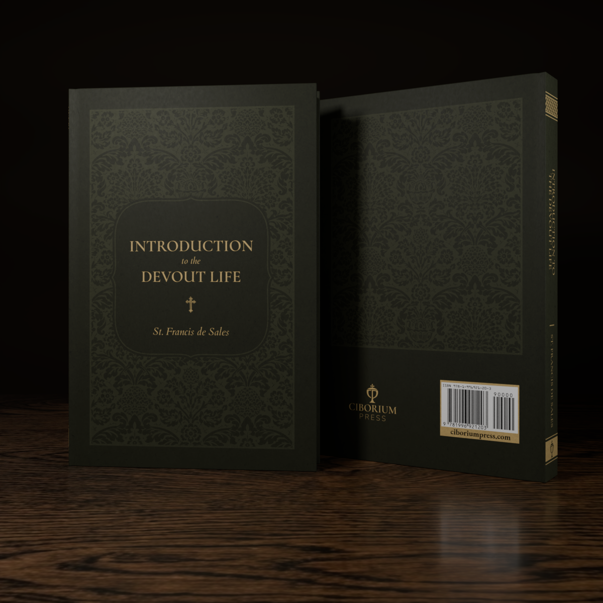 Introduction to the Devout Life — hardcover mockup, front and back covers