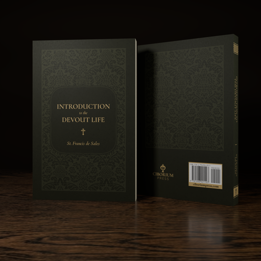 Introduction to the Devout Life — paperback mockup, front and back covers