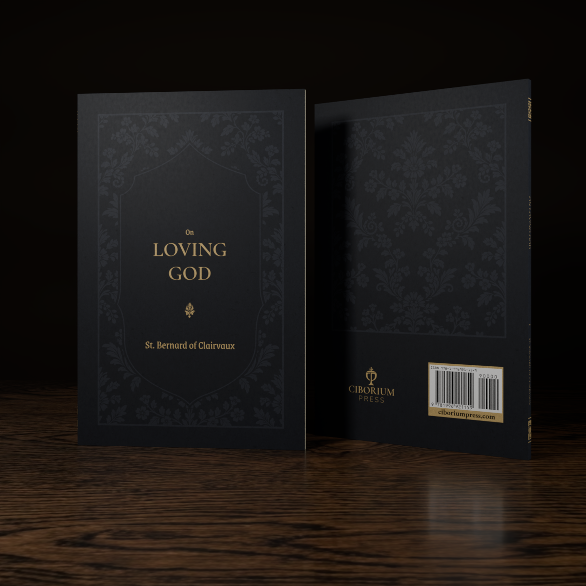 On Loving God — paperback mockup, front and back covers
